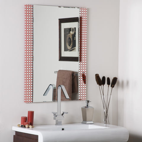 Decor Wonderland Hip to Be Square Frameless Bathroom Mirror