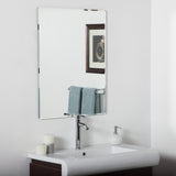 Decor Wonderland Vera Frameless Bathroom Mirror