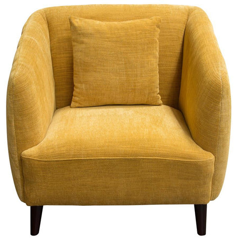 Diamond Sofa DeLuca Dijon Yellow Fabric Chair