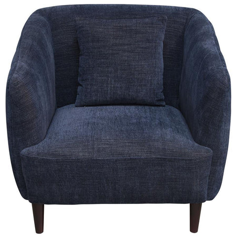 Diamond Sofa DeLuca Midnight Blue Fabric Chair