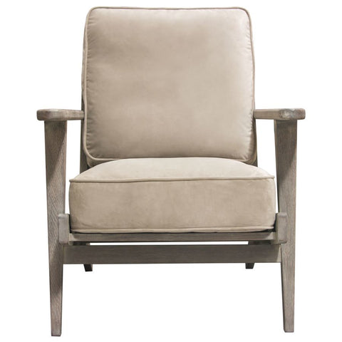 Diamond Sofa Hazel Accent Chair in Champagne Velvet w/Grey Oak Frame