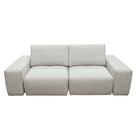 Diamond Sofa Jazz Modular 2-Seater w/Adjustable Backrests in Light Brown Fabric