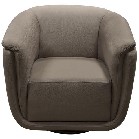 Diamond Sofa Logan Swivel Accent Chair in Grey Fabric