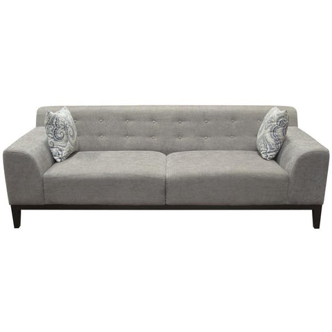 Diamond Sofa Marquee Tufted Back Sofa in Moonstone Fabric w/Accent Pillows