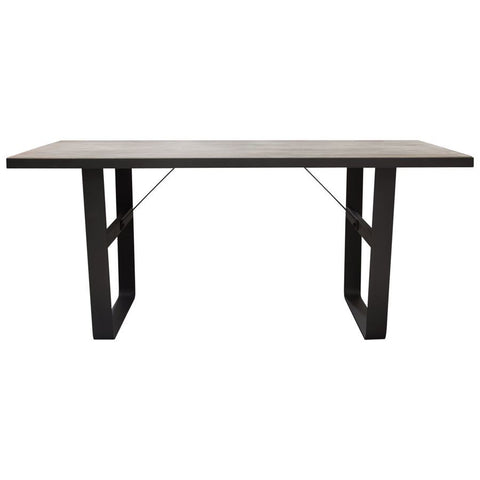 Diamond Sofa Monterey 67 Inch Dining Table/Home Office Desk in Rustic Oak & Black