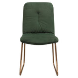 Diamond Sofa Phoebe Dining Chairs in Emerald Velvet w/Polished Rose Gold Frame - Set of 4
