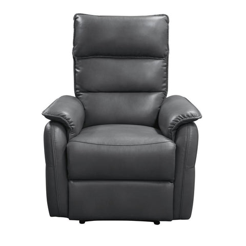 Diamond Sofa Walsh Manual Reclining Accent Chair in Grey Air Leather