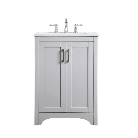 Elegant Lighting 24 inch Single Bathroom Vanity in Grey