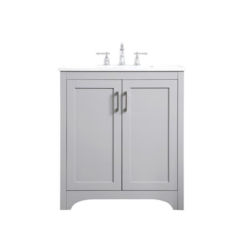 Elegant Lighting 30 inch Single Bathroom Vanity in Grey