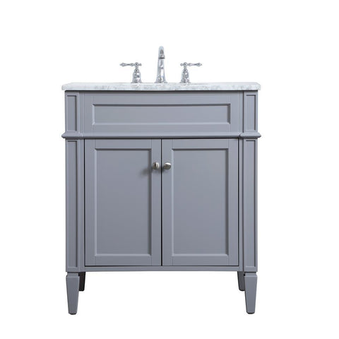 Elegant Lighting 30 inch single bathroom vanity in Grey