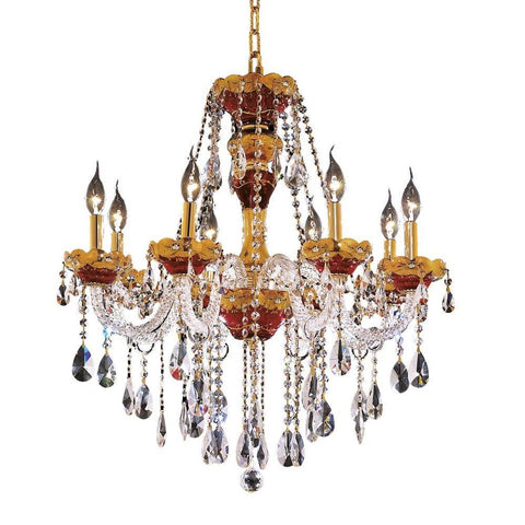 Elegant Lighting Alexandria 8 light Gold Chandelier Clear Royal Cut Crystal