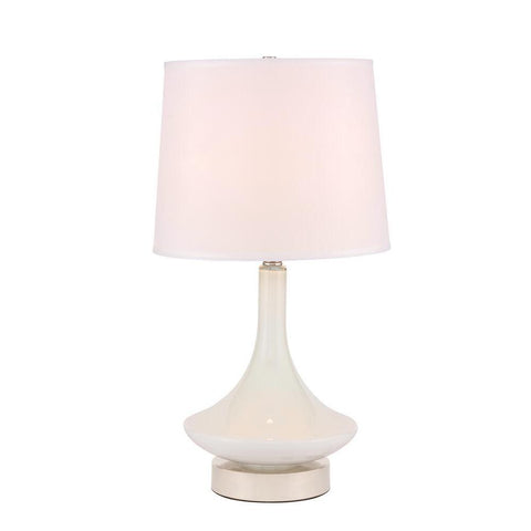 Elegant Lighting Alina 1 light Polished Nickel Table Lamp