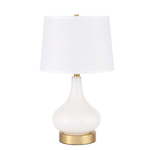Elegant Lighting Alix 1 light Brass Table Lamp