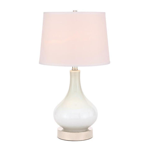 Elegant Lighting Alix 1 light Polished Nickel Table Lamp
