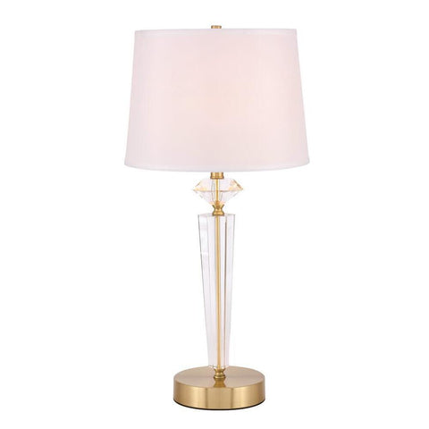 Elegant Lighting Annella 1 light Brass Table Lamp