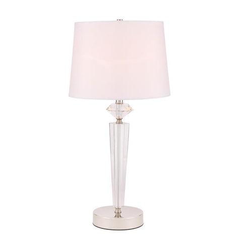 Elegant Lighting Annella 1 light Polished Nickel Table Lamp