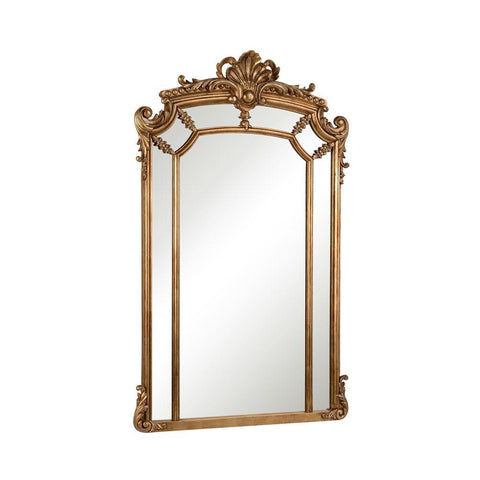 Elegant Lighting Antique 30 in. Contemporary Mirror in Antique gold leaf