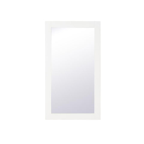 Elegant Lighting Aqua rectangle vanity mirror 18 inch in White