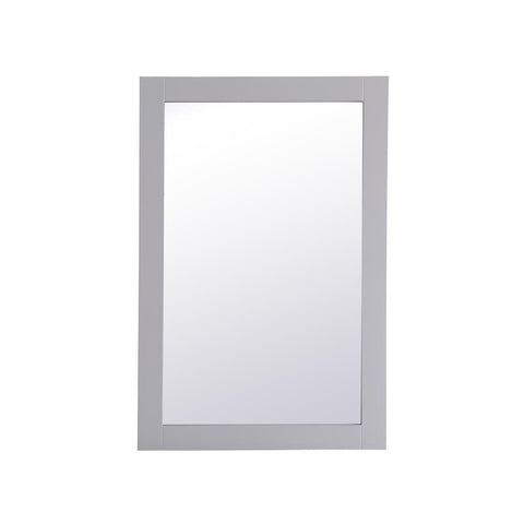 Elegant Lighting Aqua rectangle vanity mirror 24 inch in Grey