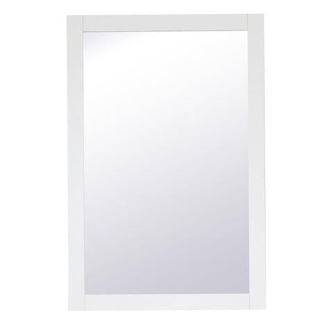 Elegant Lighting Aqua rectangle vanity mirror 24 inch in White