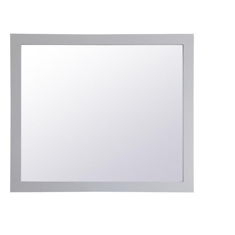 Elegant Lighting Aqua rectangle vanity mirror 42 inch in Grey
