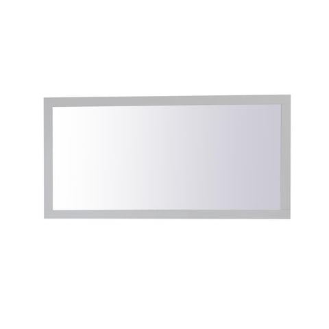 Elegant Lighting Aqua rectangle vanity mirror 72 inch in Grey