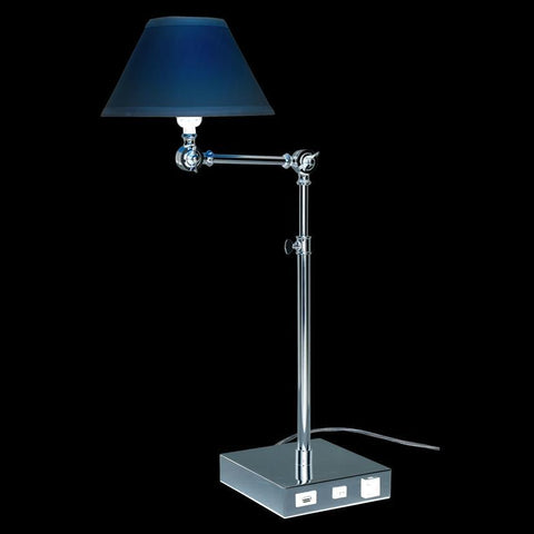 Elegant Lighting Brio 1-Light 33 Inch Polished Nickel Table Lamp