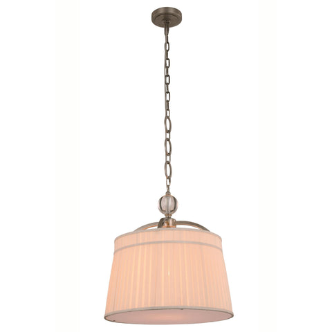 Elegant Lighting Cara Pendant Lamp D:18" H:20" Lt:1 Vintage Nickel Finish