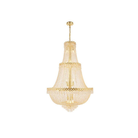 Elegant Lighting Century 17 light Gold Chandelier Clear Royal Cut Crystal