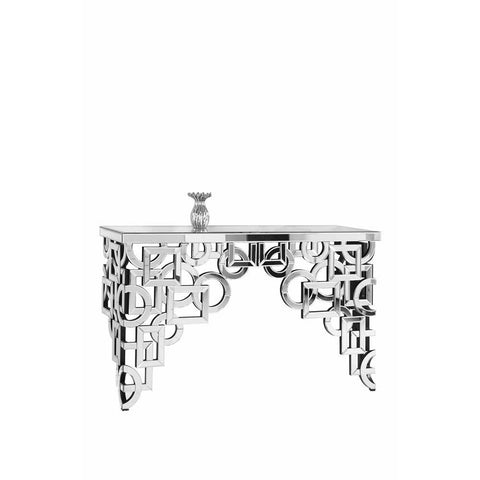 Elegant Lighting Console Table 58 in. x 18 in. x 35.5 in. in Clear