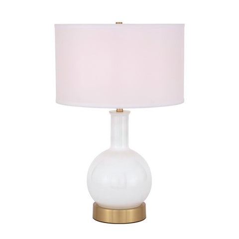 Elegant Lighting Cory 1 light Brass Table Lamp
