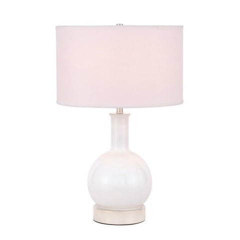 Elegant Lighting Cory 1 light Polished Nickel Table Lamp