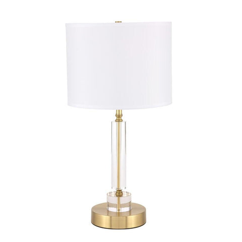 Elegant Lighting Deco 1 light Brass Table Lamp