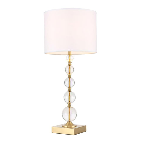 Elegant Lighting Erte 1 light Brass Table Lamp