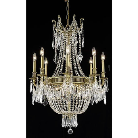 Elegant Lighting Esperanza 12 light French Gold Chandelier Clear Elegant Cut Crystal