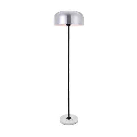Elegant Lighting Exemplar 1 light brushed nickel Floor lamp