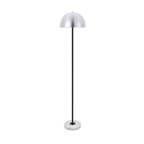 Elegant Lighting Forte 1 light brushed nickel Floor lamp