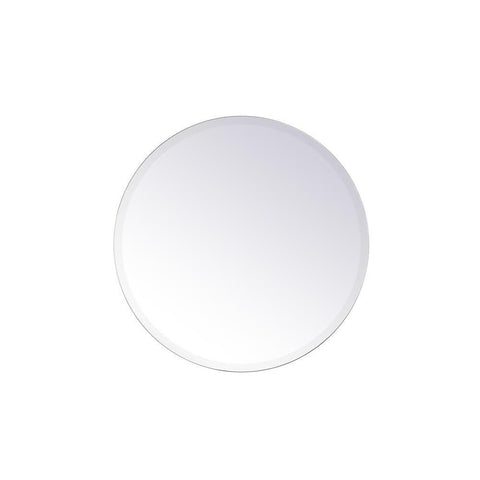 Elegant Lighting Gracin Round Mirror 24 inch in Clear