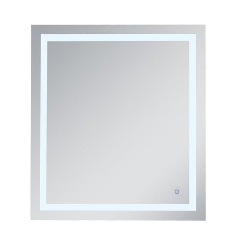 Elegant Lighting Helios 36in x 40in Hardwired LED mirror with touch sensor and color changing temperature 3000K/4200K/6400K