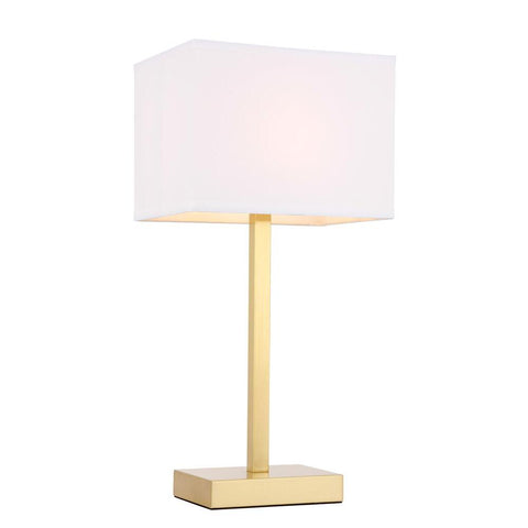 Elegant Lighting Katherina 1 light Brass Table Lamp