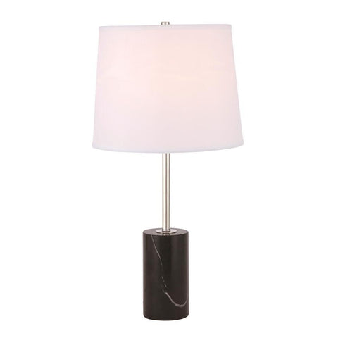 Elegant Lighting Laurent 1 light Polished Nickel Table Lamp