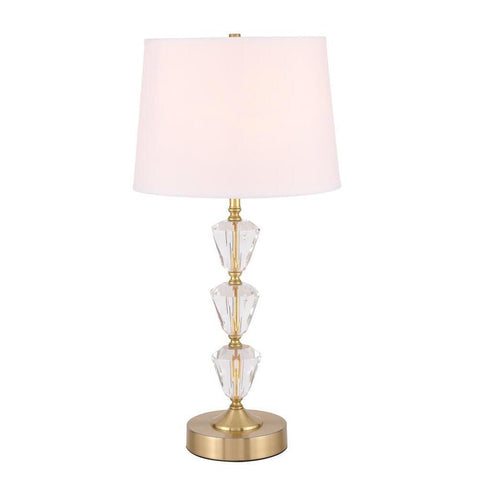Elegant Lighting Mae 1 light Brass Table Lamp