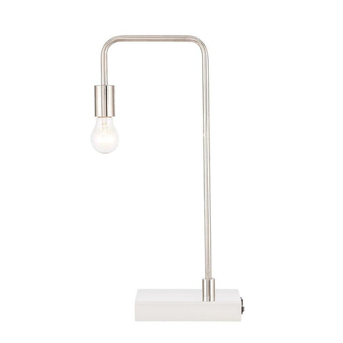 Elegant Lighting Marceline 1 light Polished Nickel Table Lamp