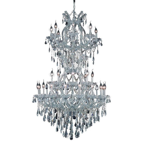 Elegant Lighting Maria Theresa 34 light Chrome Chandelier Clear Royal Cut Crystal