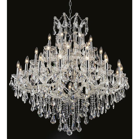 Elegant Lighting Maria Theresa 37 light Chrome Chandelier Clear Royal Cut Crystal