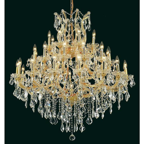 Elegant Lighting Maria Theresa 37 light Gold Chandelier Clear Elegant Cut Crystal
