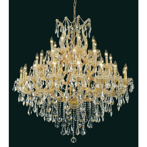 Elegant Lighting Maria Theresa 37 light Gold Chandelier Clear Royal Cut Crystal