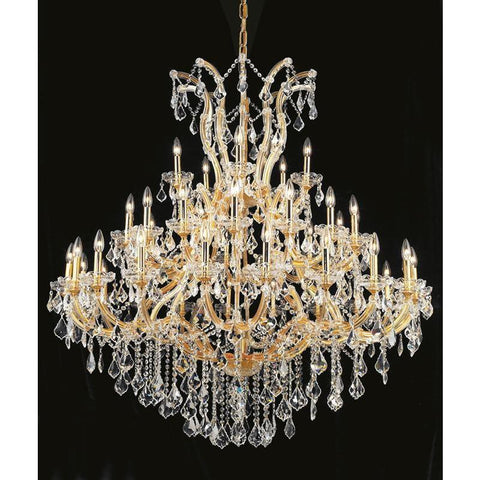 Elegant Lighting Maria Theresa 41 light Gold Chandelier Clear Royal Cut Crystal