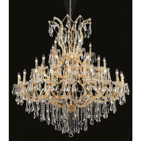 Elegant Lighting Maria Theresa 41 light Gold Chandelier Clear Swarovski Elements Crystal