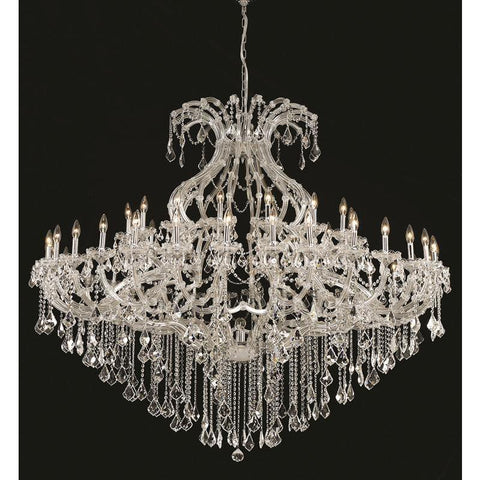 Elegant Lighting Maria Theresa 49 light Chrome Chandelier Clear Elegant Cut Crystal